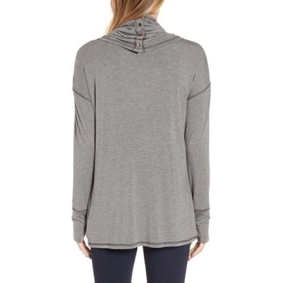 Caslon Off Duty Gray Long Convertible Cardigan - Picture 12 of 15